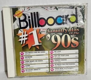 Billboard #1 Country Hits of the 90s CD 2002 New Old Stock